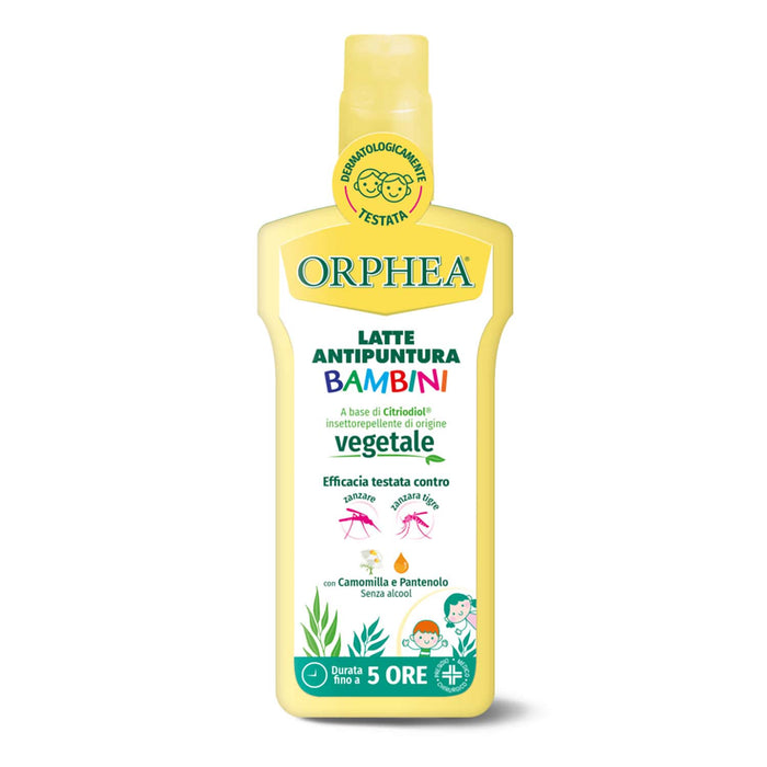 Antipuntura Latte Bambino, Origine Vegetale, Senza Alcool, Con Camomilla, Dura fino a 5 ore, 100ml, Orphea