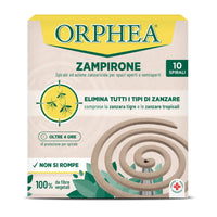 Spirali ad Azione Insetticida e Zanzaricida, Per Ambienti Aperti e Semiaperti, in Fibre 100% vegetali, Efficaci fino a 4 ore, 10pz, Orphea