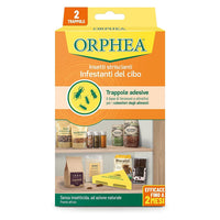Trappole Adesive Contro gli Insetti Striscianti Infestanti del Cibo, a Base di Feromoni, senza Insetticida ad Azione Naturale, Confezione da 2 Pezzi,Orphea