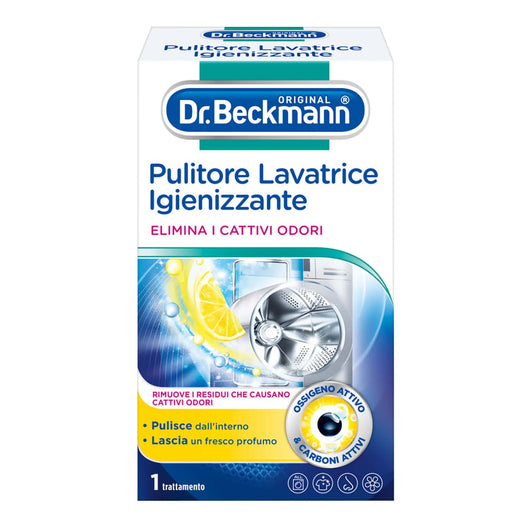 Pulitore Lavatrice Igienizzate, Cura Lavatrice con Carboni Attivi, Rimuove Odori Spiacevoli, 250g, Dr. Beckmann