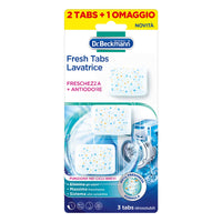 Fresh Tabs Lavatrice, Prodotto Cura Lavatrice in Tabs Facili da Utilizzare, 3x20g, Dr. Beckmann