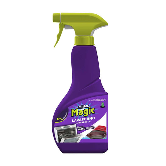 Lavaforno e Barbecue, Sgrassa e Igienizza, Previene i Cattivi Odori, Con estratti naturali di Agrumi,500ml, Mister Magic