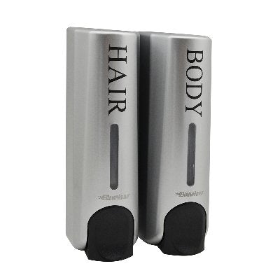 Dispenser di sapone liquido a parete double SILOS - Satinato