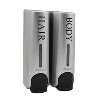 Dispenser di sapone liquido a parete double SILOS - Satinato