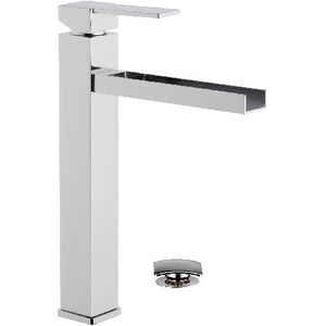 Qubika cascata remer miscelatore alto per lavabo con effetto cascata
