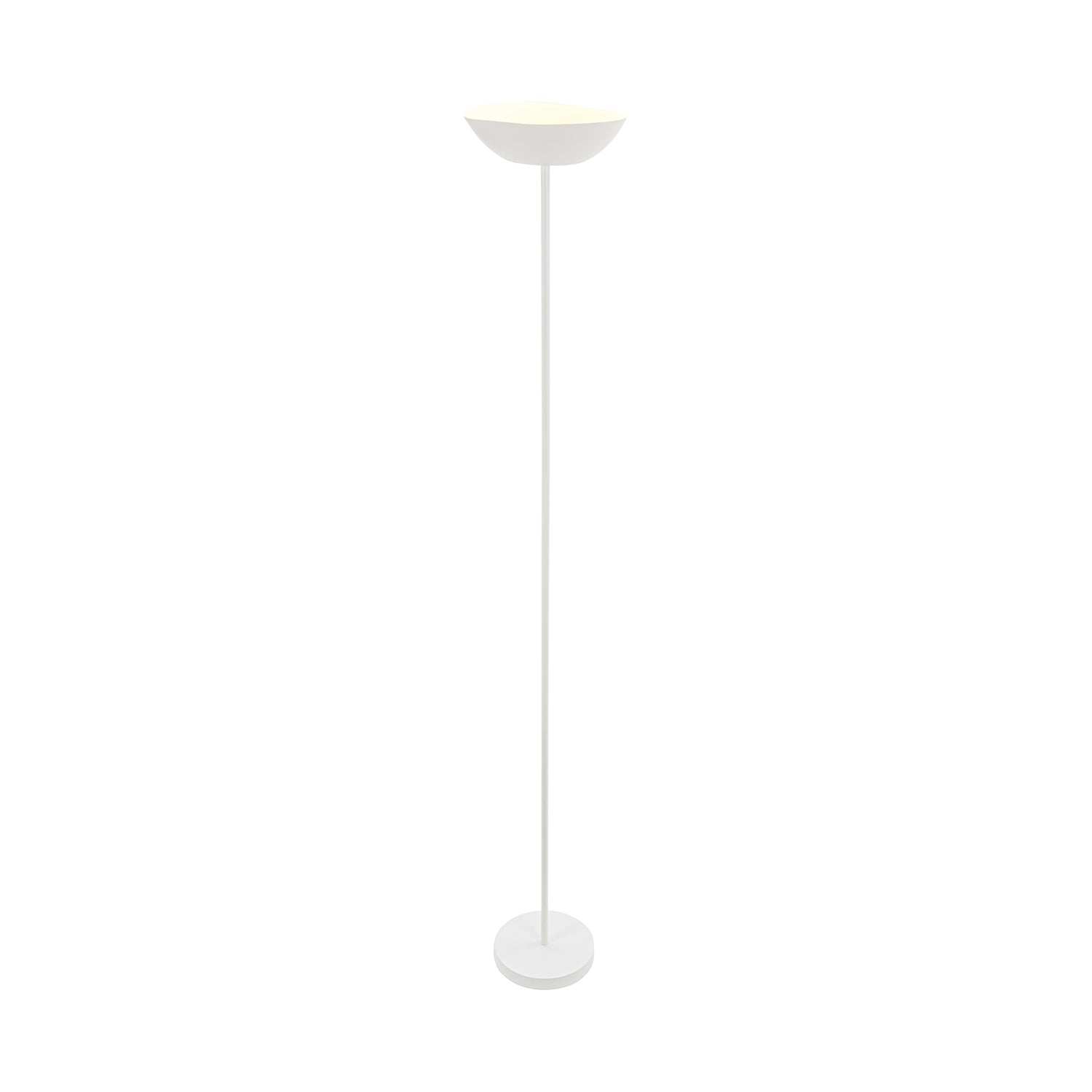 Piantana Contemporanea Estate Metallo Bianco Led Integrato 6W 2700K