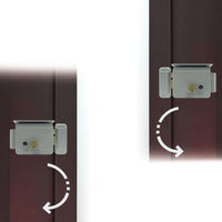 Serratura elettrica universale 8–12 V Extel 150011 – Apertura destra/sinistra con pulsante interno di sblocco