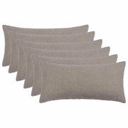 Federa 6 pcs HEERLEN Grigio Chiaro 40 x 70 cm Bouclé 909556