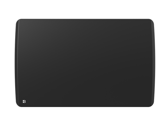 Radiatore elettrico fisso ad inerzia ceramica a secco 1500W ARIA orizzontale nero