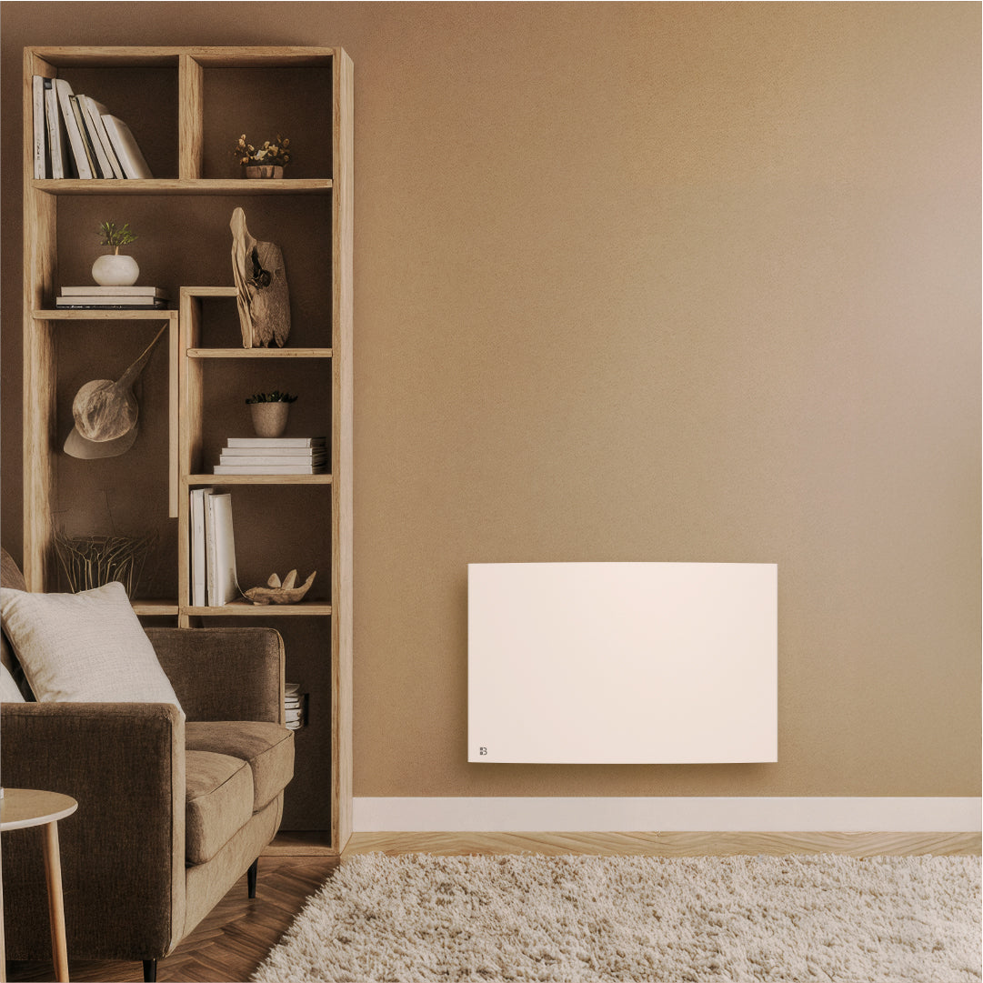 Radiatore elettrico fisso a inerzia secca in ghisa Bestherm BIA 1500W, orizzontale, bianco