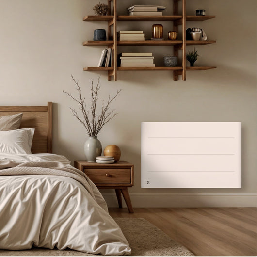 Radiatore elettrico fisso ad inerzia ceramica a secco 1500W TANIN orizzontale bianco