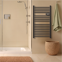 Scaldasalviette elettrico senza liquidi 500W H.98xL54cm HESTIA nero