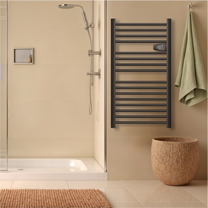 Scaldasalviette elettrico senza liquidi 500W H.98xL54cm HESTIA nero