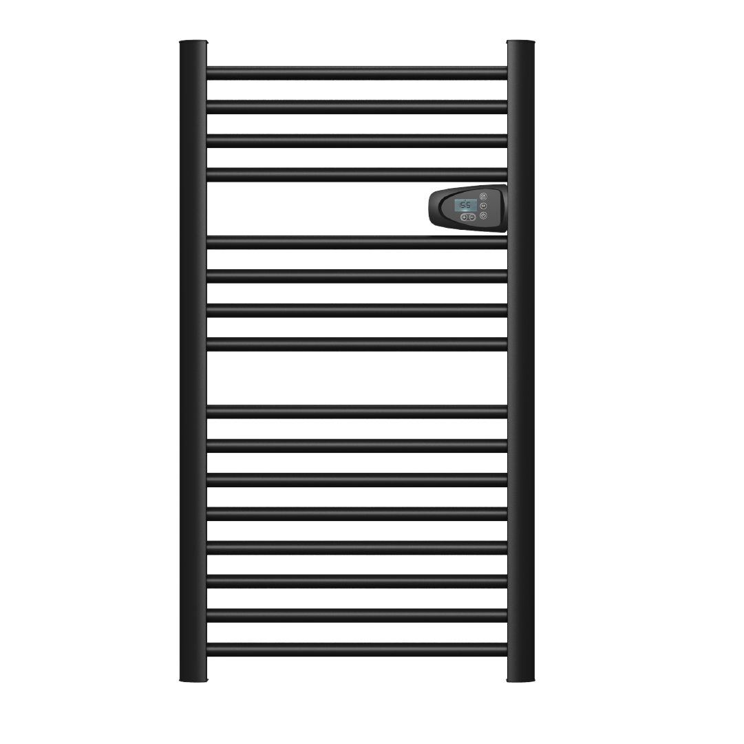 Scaldasalviette elettrico senza liquidi 500W H.98xL54cm HESTIA nero