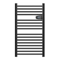 Scaldasalviette elettrico senza liquidi 500W H.98xL54cm HESTIA nero