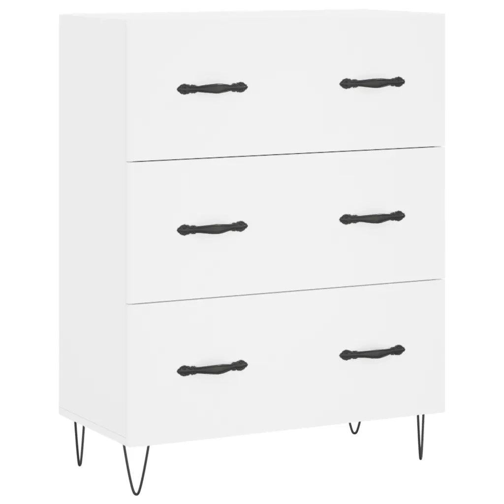 Credenza | Madia | Buffet da pranzo | Armadio da pranzo Bianca 69,5x34x180 cm in Legno Multistrato