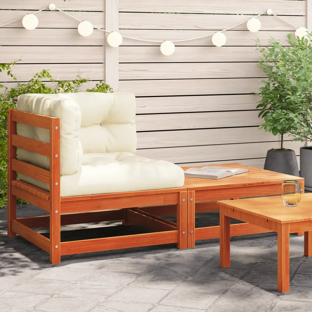 Divano Angolare da Giardino con Cuscini-Sofa da Giardino-Divanetto da esterno e Poggiapiedi 279622