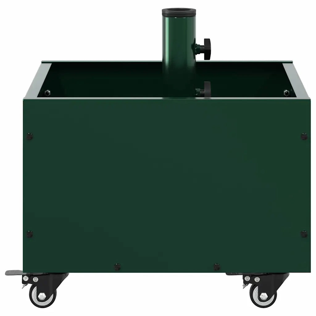 Base per Ombrellone-Supporto per ombrellone Verde 45 x 45 x 45 cm Acciaio