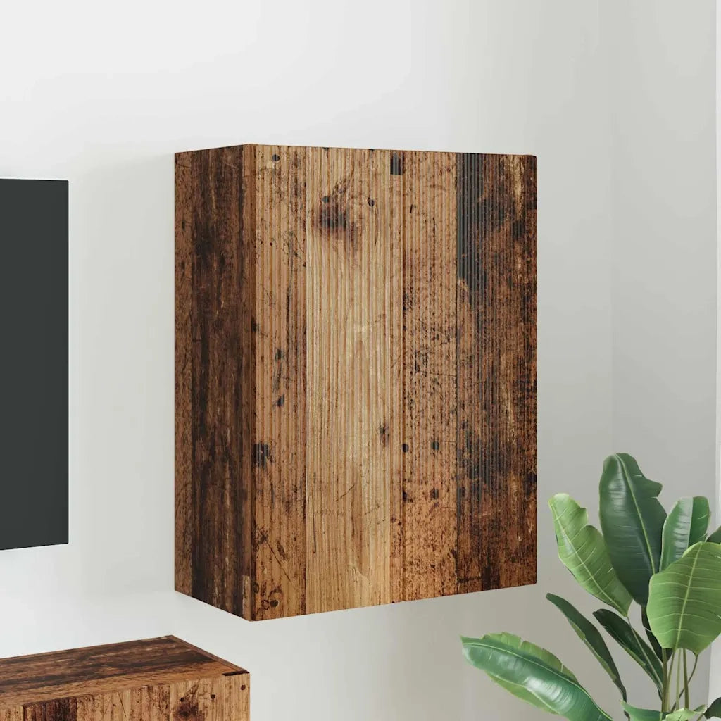 Mobile TV da parete-Mobile TV a Muro-Credenza TV Legno vecchio 59,5 x 31 x 80 cm