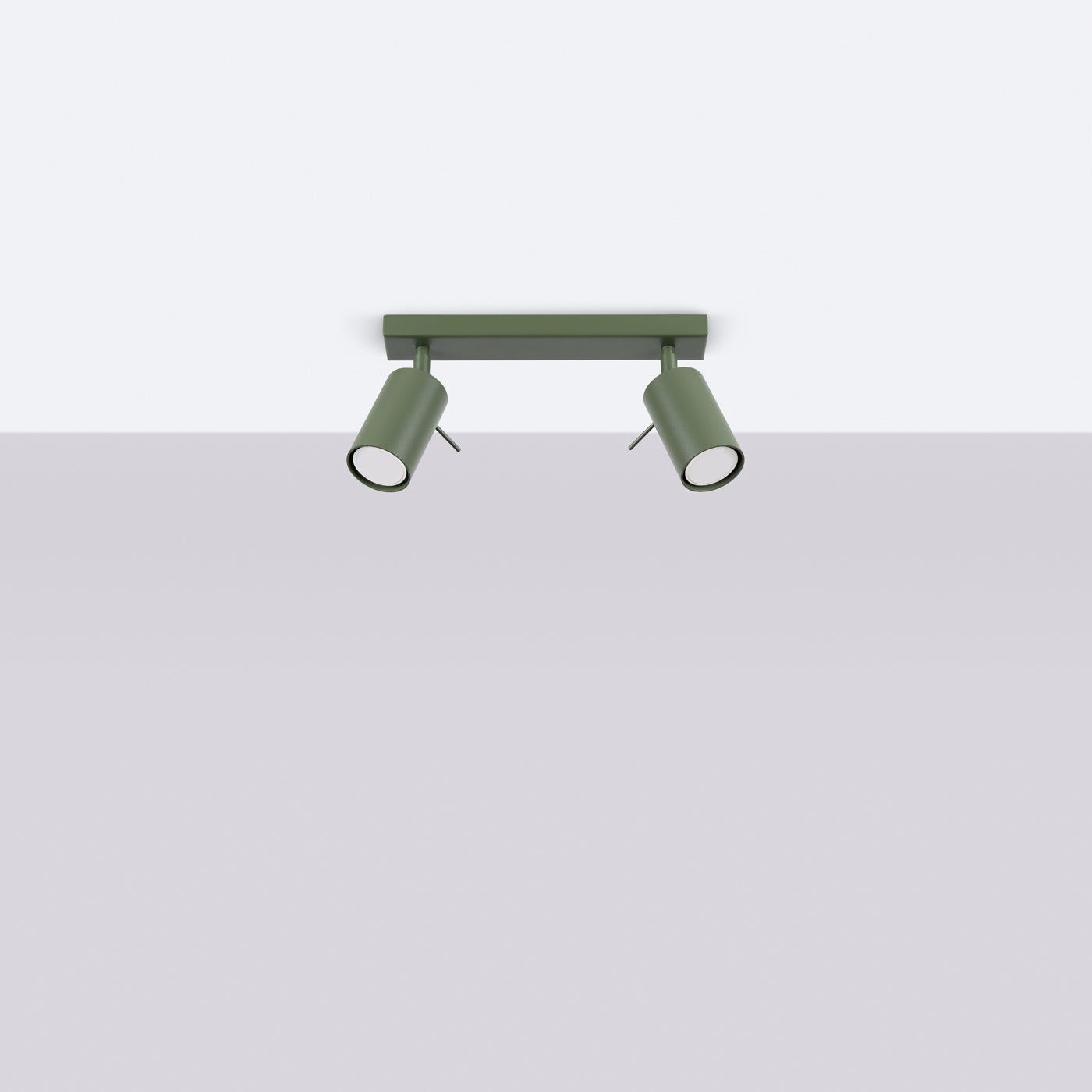 Lampada moderna in acciaio verde oliva Bittersweet Shimmer Ring a 2 luci IP20