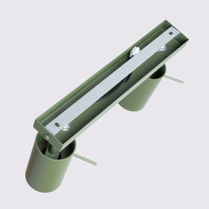 Lampada moderna in acciaio verde oliva Bittersweet Shimmer Ring a 2 luci IP20