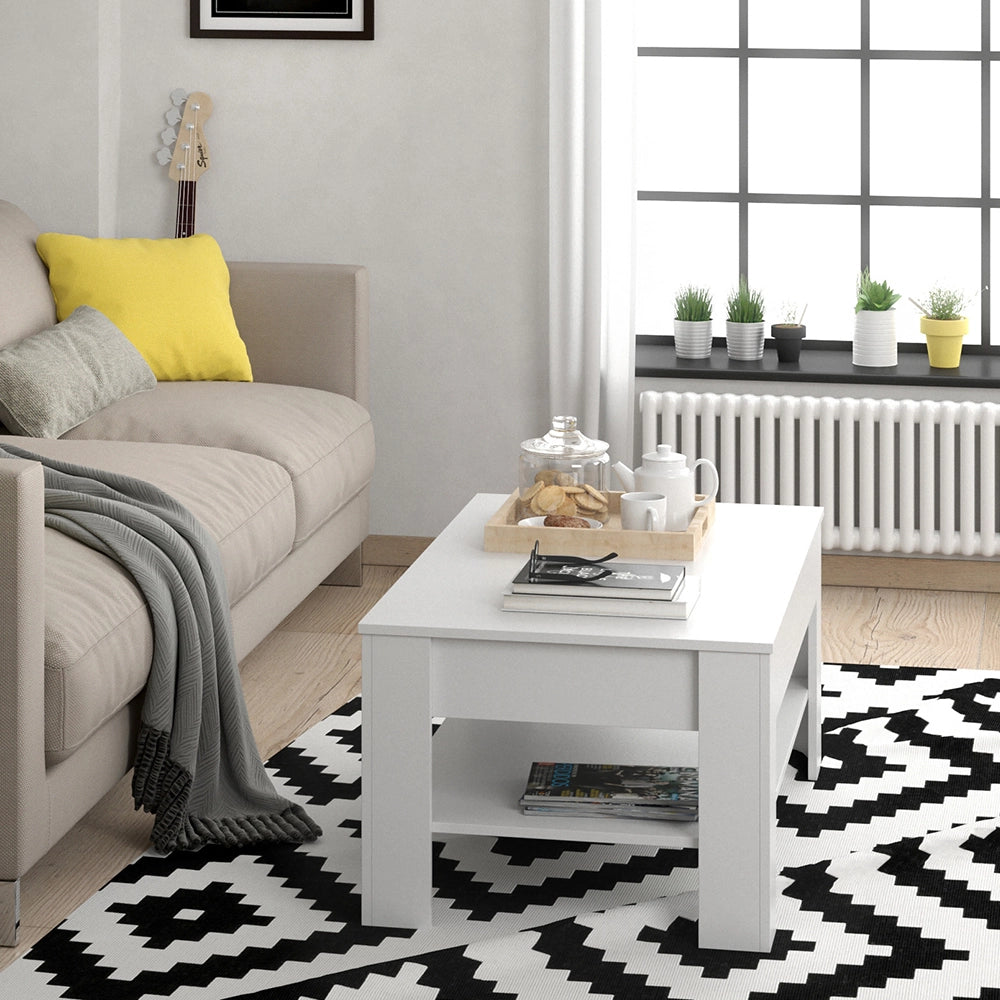 Vicco Tavolino Bianco 92.2 x 65 cm