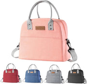 Borsa da Picnic Geïsoleerde Borsa da Pranzo, Borsa da Pranzo per Uomo Donna, Borsa da Pranzo Impermeabile, Borsa da Pranzo Portatile Impermeabile per Uomo Donna, Scuola Ufficio Picnic Snack Borsa (Rosso)