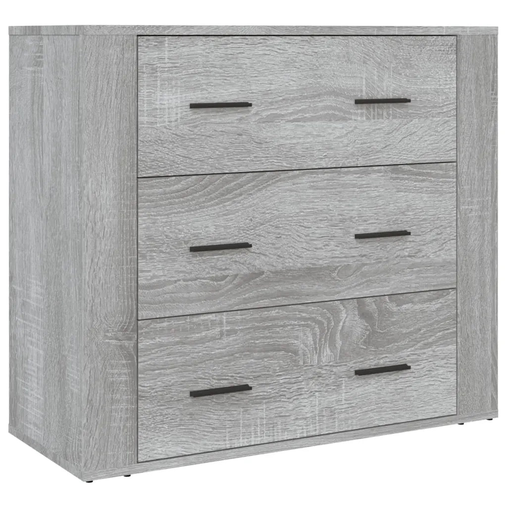 Credenza | Madia | Buffet da pranzo | Armadio da pranzo Grigio Sonoma in Legno Multistrato