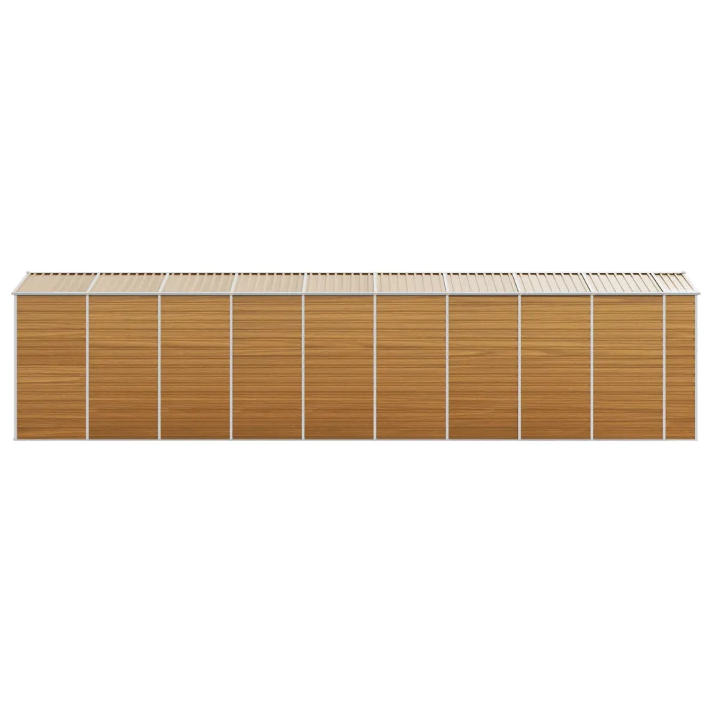 Capanno Giardino Marrone Chiaro 191x810x198cm Acciaio Zincato 3188283