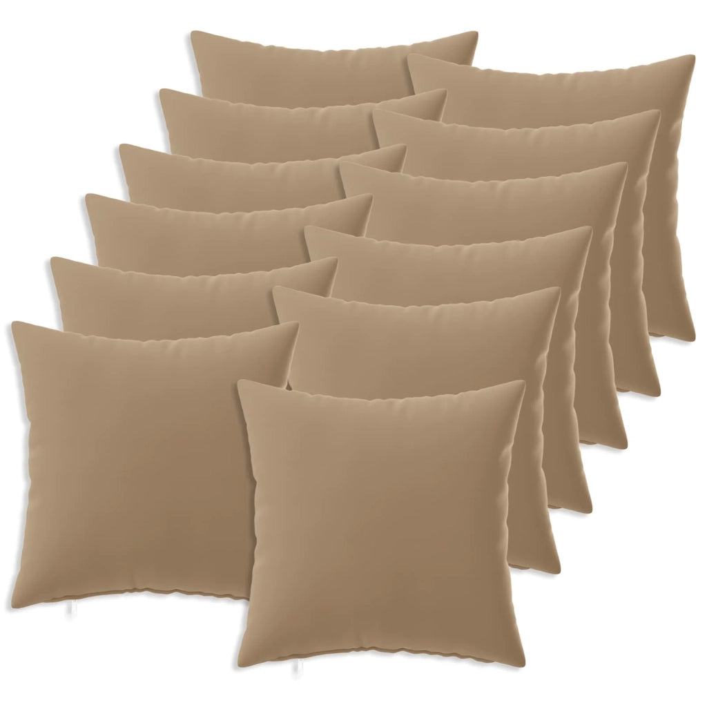 Federa 12 pz HEERLEN Tortora 40 x 40 cm Poliestere 908592