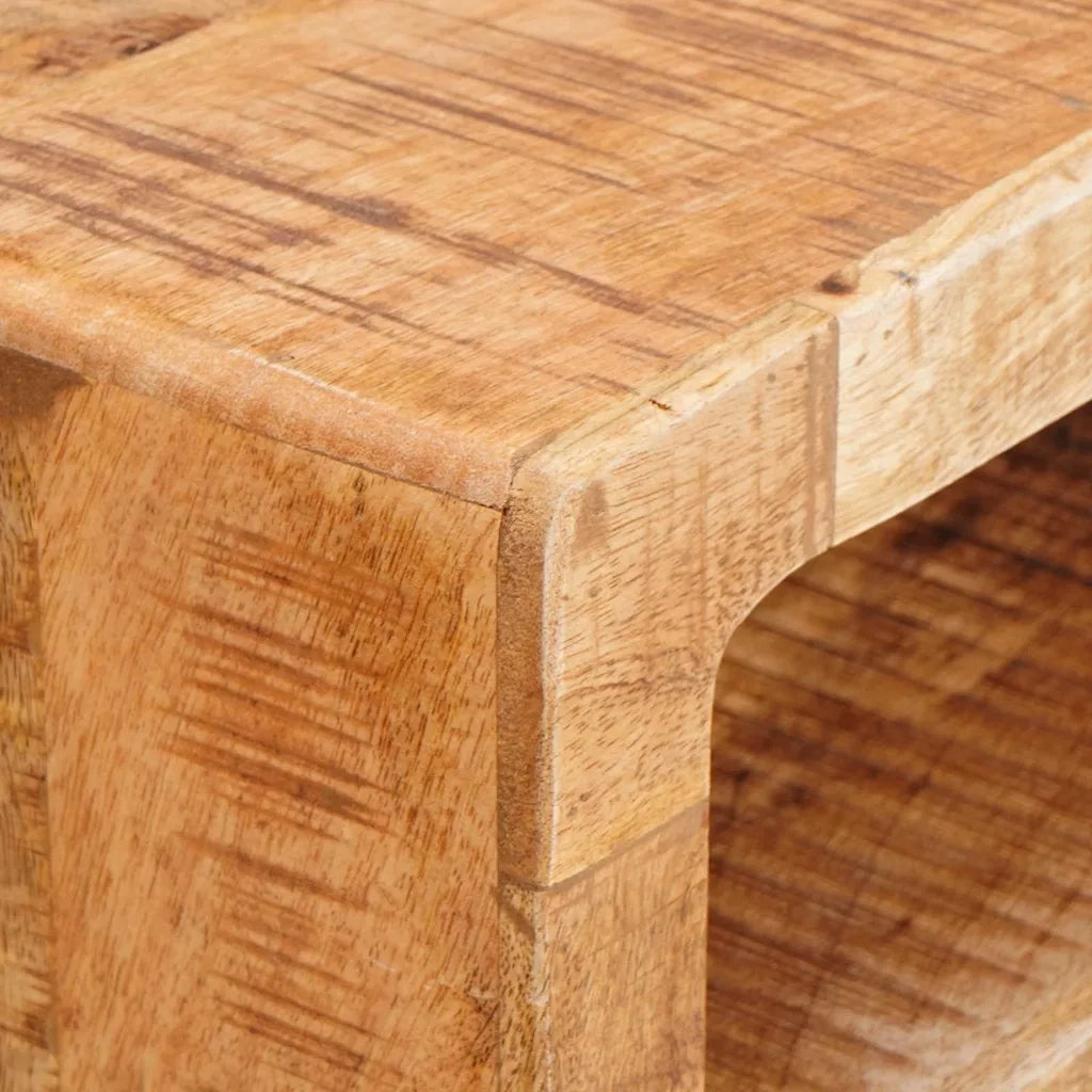 Tavolo da Trucco con specchio-Tavolo da Vanit¨¤ Marrone Legno di mango massello