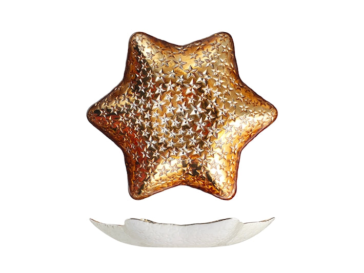 Centrotavola goldcosmo cm 32,5 cm oro Natale