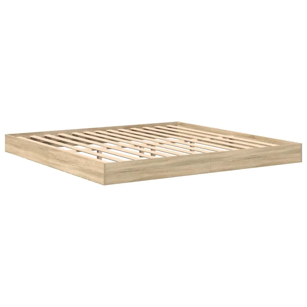 Letto Libreria rovere sonoma 180 x 200 cm Legno multistrato 3335745