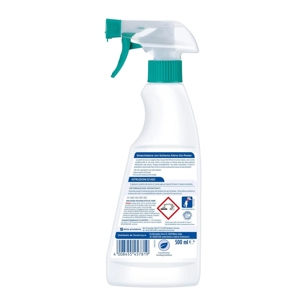 Smacchiatore Pre-Trattante, Delicato su Colori e Tessuti, Senza Profumo, Coloranti e Candeggina, 500ml Dr. Beckmann