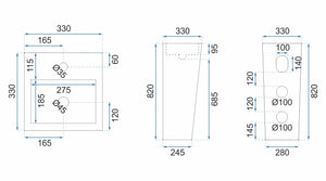 Lavabo Monolitico Rea Kamila