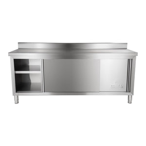 Base cucina 200x60 cm con bordo inox 14_0002489