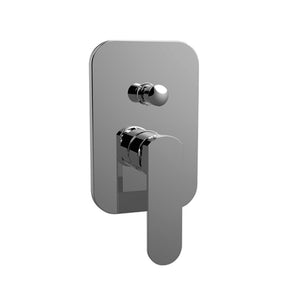 Rubinetto incasso doccia con deviatore serie eden, finitura cromata