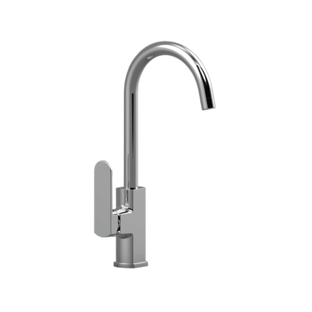 Miscelatore serie eden monocomando lavello bocca alta, finitura cromata