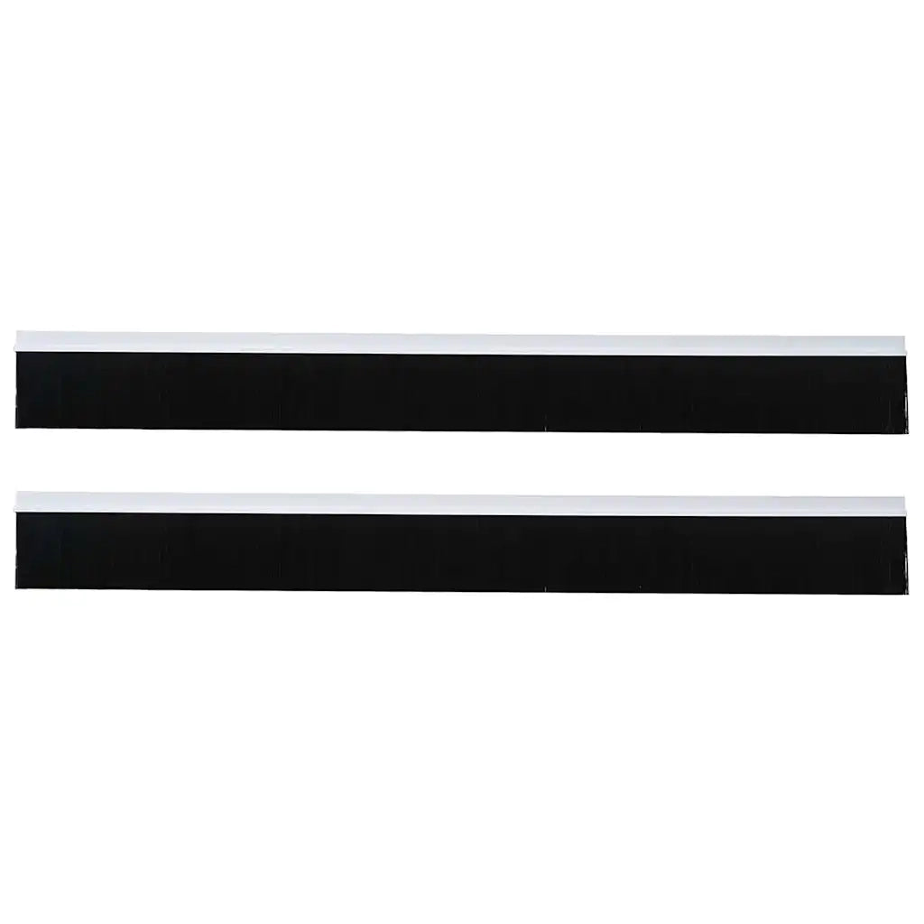 Spazzole per porte autoadesive 2 pcs Bianco 100 cm