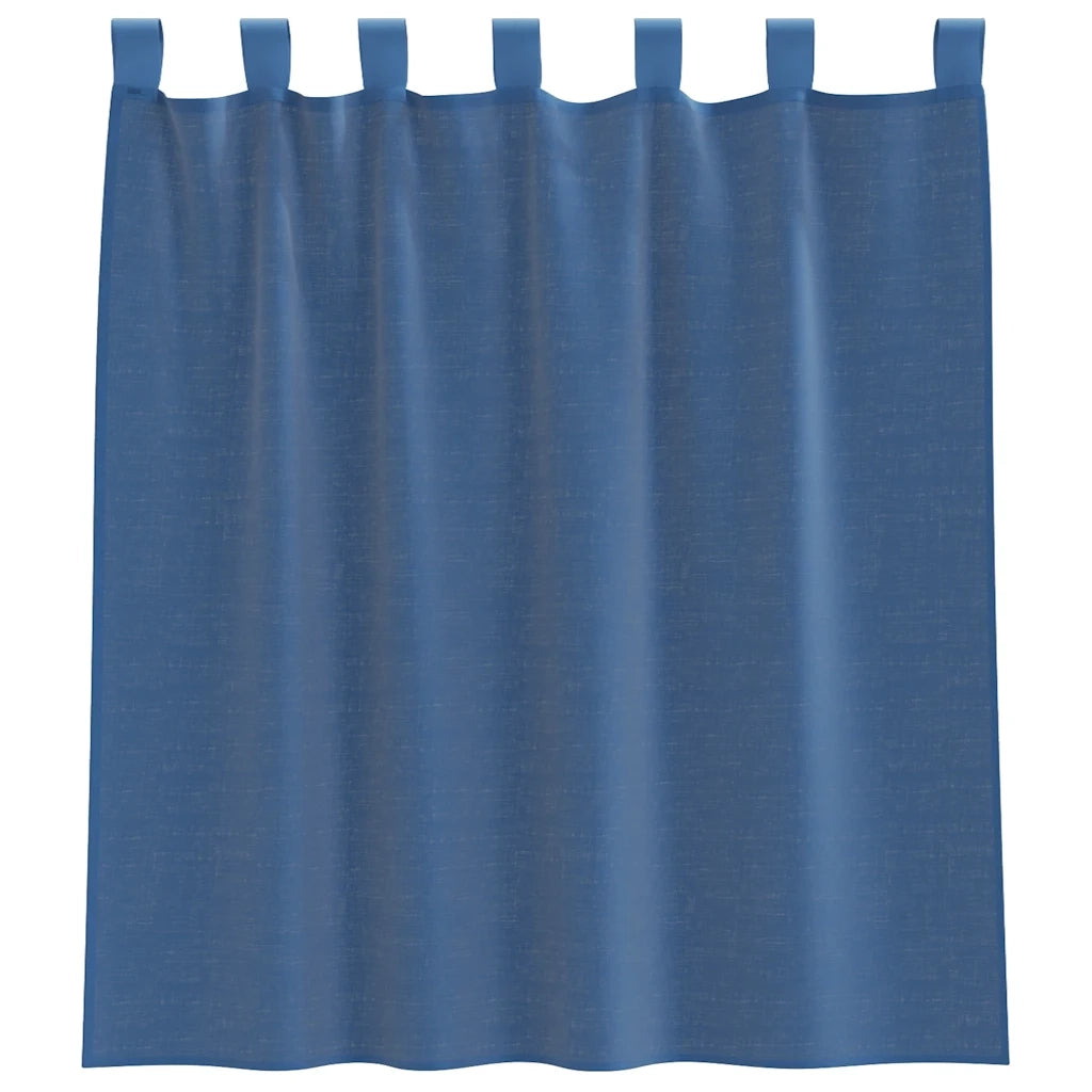 Tende in Voile con Passanti 2 pz Grigio Chiaro 140x260 cm 4102300