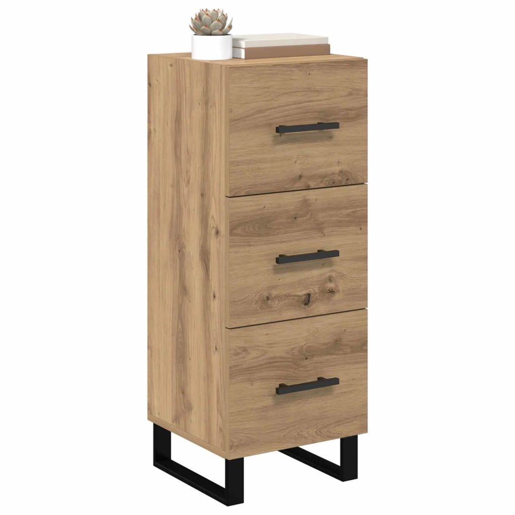 Credenza | Madia | Buffet da pranzo | Armadio da pranzo con cassetto Rovere artigianale 34,5 x 34 x 90 cm