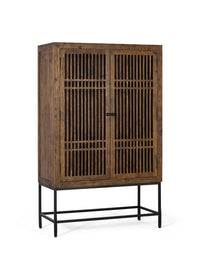 Mobile in legno di acacia e metallo