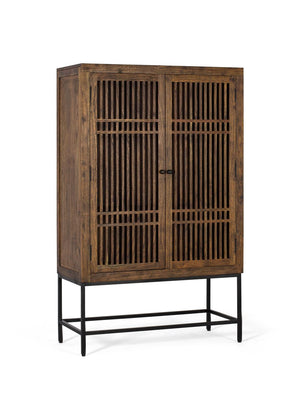 Mobile in legno di acacia e metallo