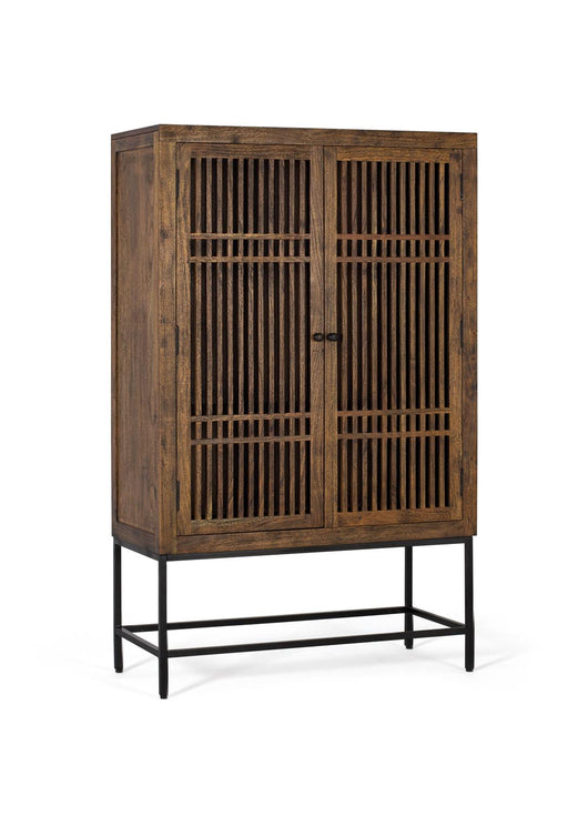 Mobile in legno di acacia e metallo