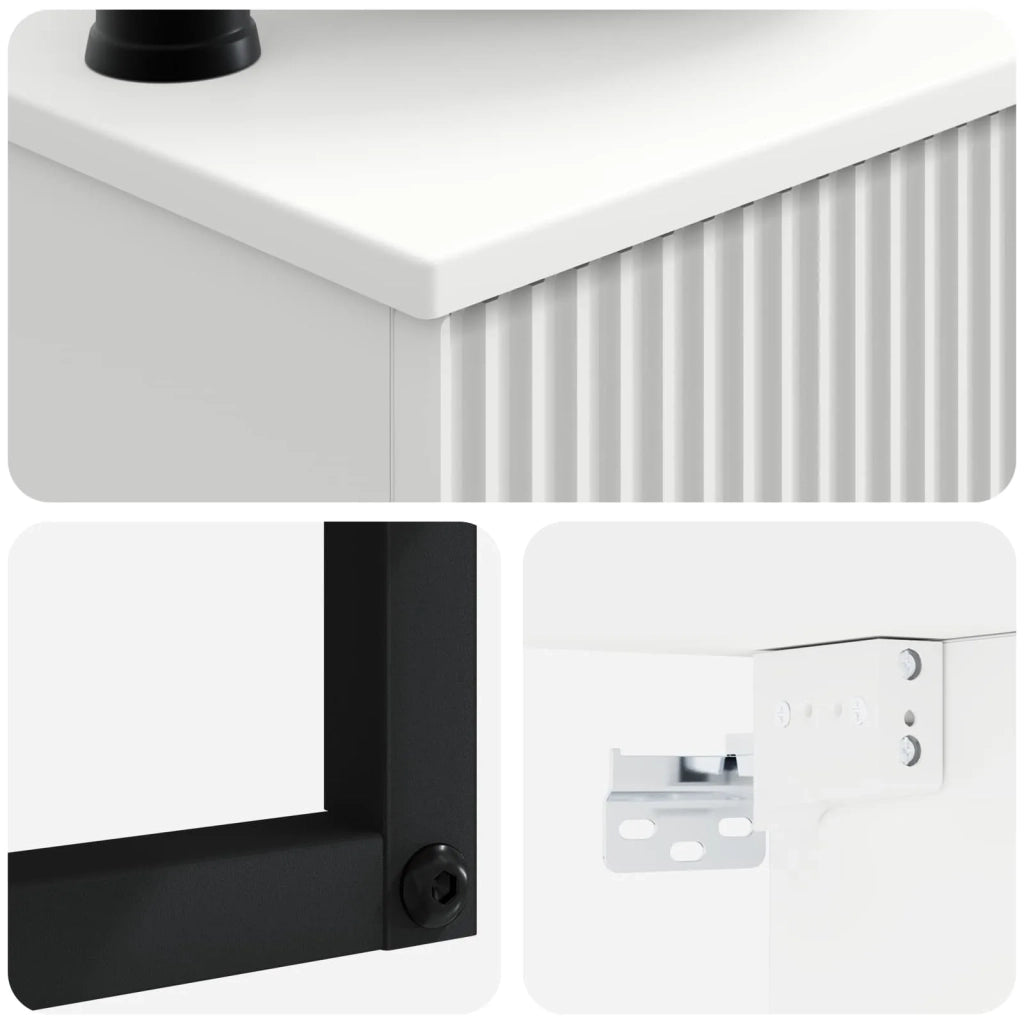 Lavabo da Parete Bianco Lucido 53 x 35 x 39 cm CFW3095694