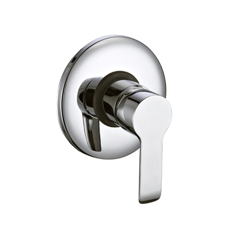 Miscelatore serie ariel monocomando incasso doccia con leva in metallo, finitura cromata