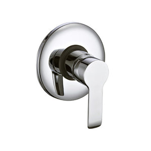 Miscelatore serie ariel monocomando incasso doccia con leva in metallo, finitura cromata