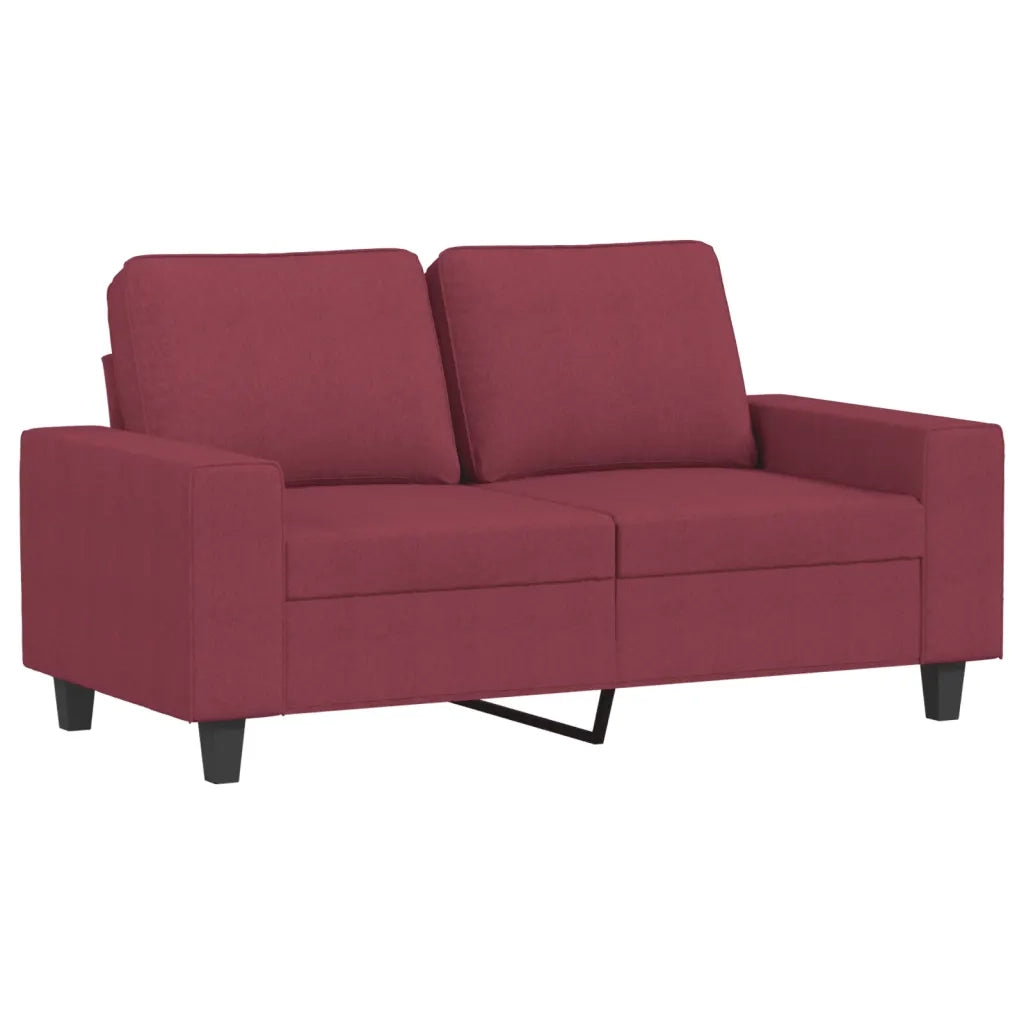 Divano a 2 Posti-Sofa 2 Posti Rosso Vino 120 cm in Tessuto 137445
