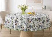 Tovaglia Salotto Cucina 100% Made In Italy Rotonda 180cm Diverse Fantasie - Rotonda 180 - Frutti Di Bosco