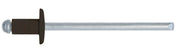 Friulsider RIVETTO A STRAPPO IN ALLUMINIO TESTA DI MORO 500pz. mm.4,0x12
